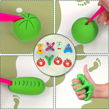 Air Dry Clay 100 Colors DIY Modeling Clay Kit with Sculpting Tools, Soft Ultra Light