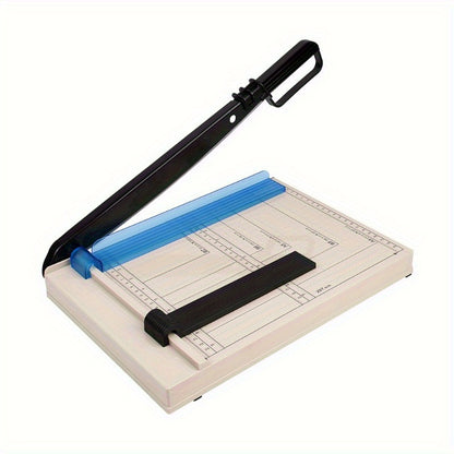 12" Manual Guillotine Paper Cutter with Safety Guard, 16 Sheet Capacity