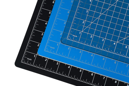 Vantage 10671 Premium Self-Healing Cutting Mat, 12"x18", 1/2" Grid, 5 Layers for Max Healing, Perfect for Crafts & Sewing, Black