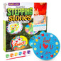 Mix & Mold Your Own & Make 4 DIY Personalized Stepping Stones, Great Spring & Summer Weekend Activity, Perfect Keepsake, Birthday Party Idea for Kids Ages 5, 6, 7, 8, 9, Multicolor