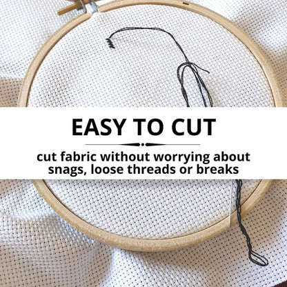 6PCS Aida Cloth 14 Count 3 Pieces Black Cross Stitch Fabric and 3 Pieces White Cross Stitch Fabric Cotton Embroidery Cloth for Needlework 14 Count for Craft Embroidery