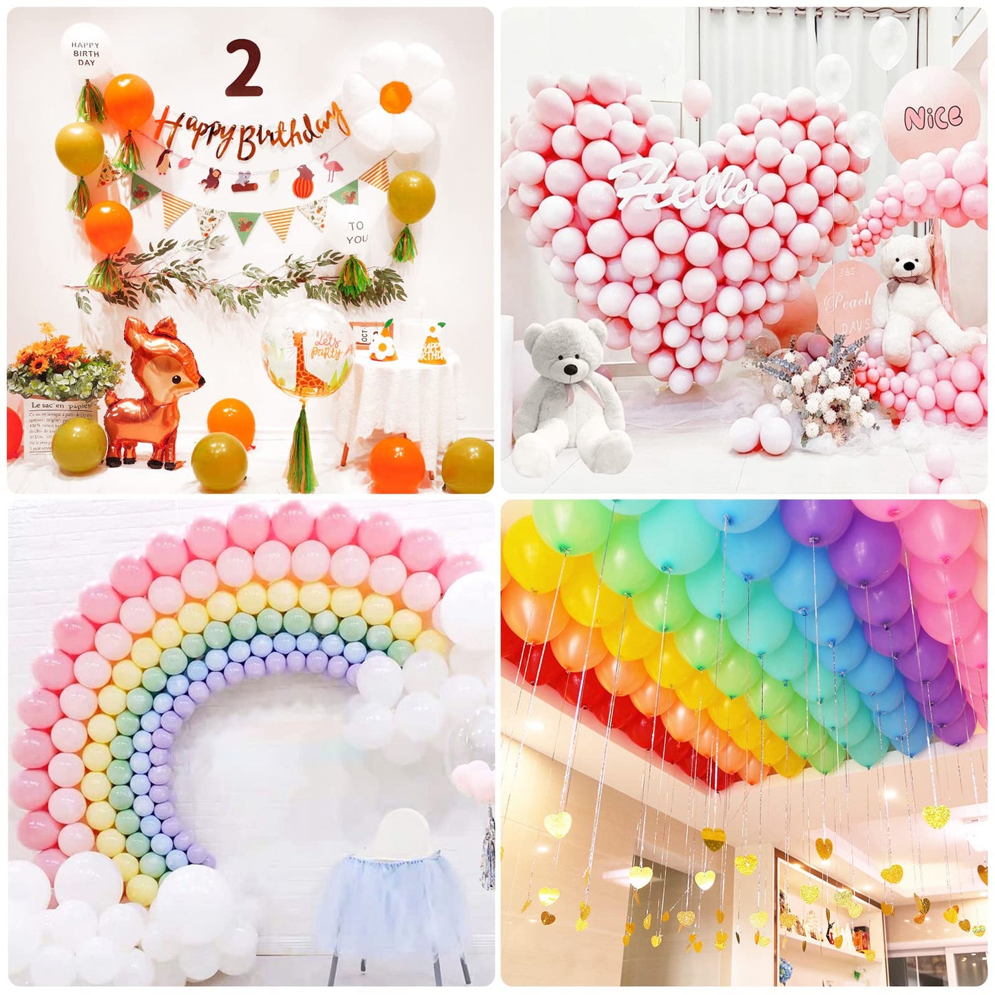 200 PCS Glue Points for Balloons, Removable Sticky Point Tape, Adhesive Double Sided Clear dots for Craft Decoration