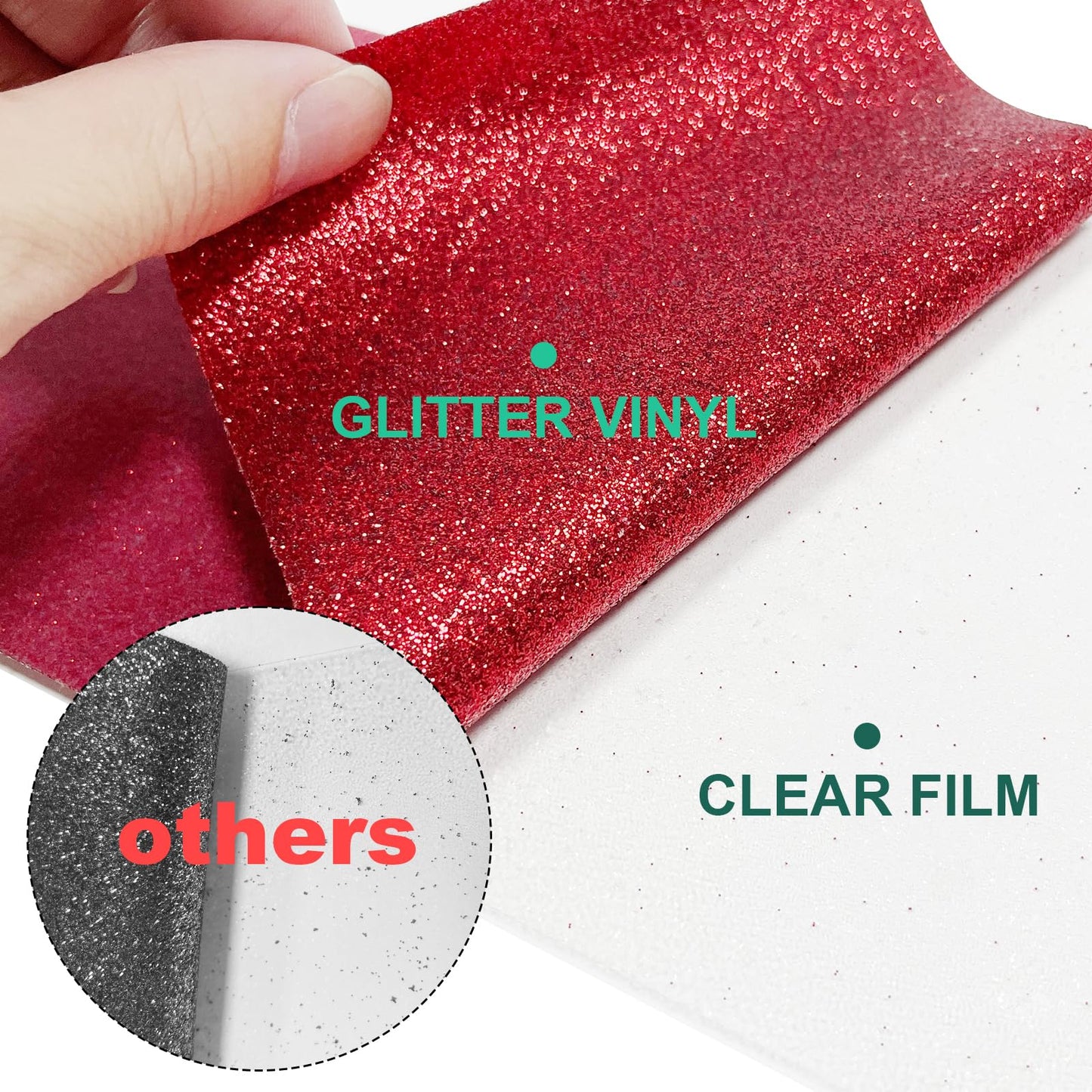 Glitter HTV Heat Transfer Vinyl Bundle - 12 Pack 12 "X10 Glitter Iron on Vinyl for DIY T-Shirts Sheets for Glitter Iron on Vinyl, Cricut Heat Transfer Vinyl- Easy to Cut & Weed for Heat Vinyl