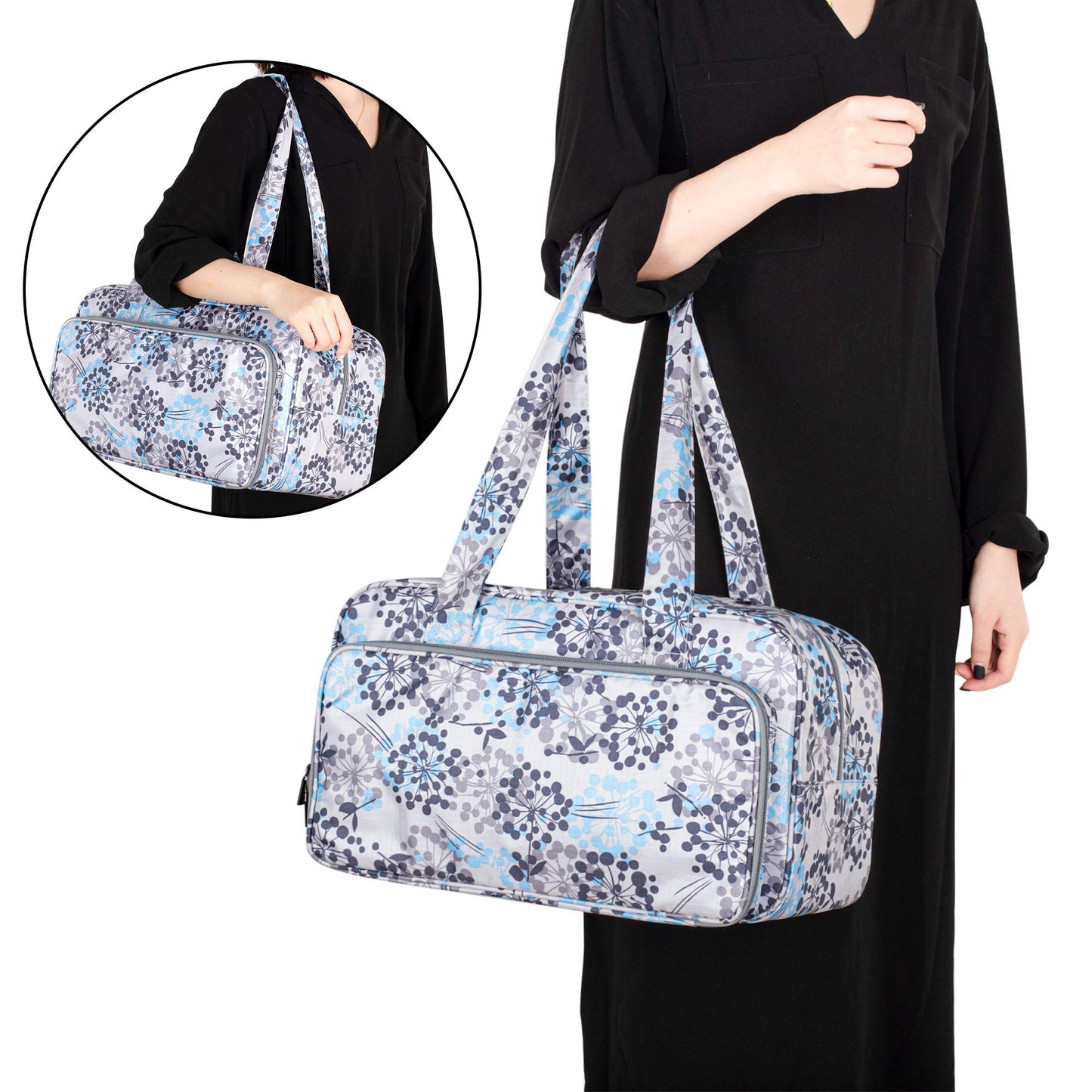 Yarn Storage Bag, Knitting Tote Bag For Crochet Hooks, Knitting Project and Accessories, Ideal for Crochet Beginners and Knitting Lovers, Bag Only, Dandelion