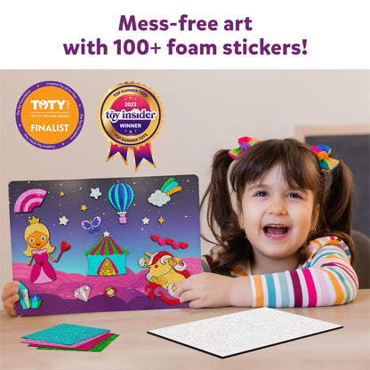 Foil Fun - Unicorns & Princesses, No Mess Art for Kids, Craft Kits & Supplies, DIY Creative Activity, Travel Toys, Gifts for Ages 4, 5, 6, 7, 8, 9
