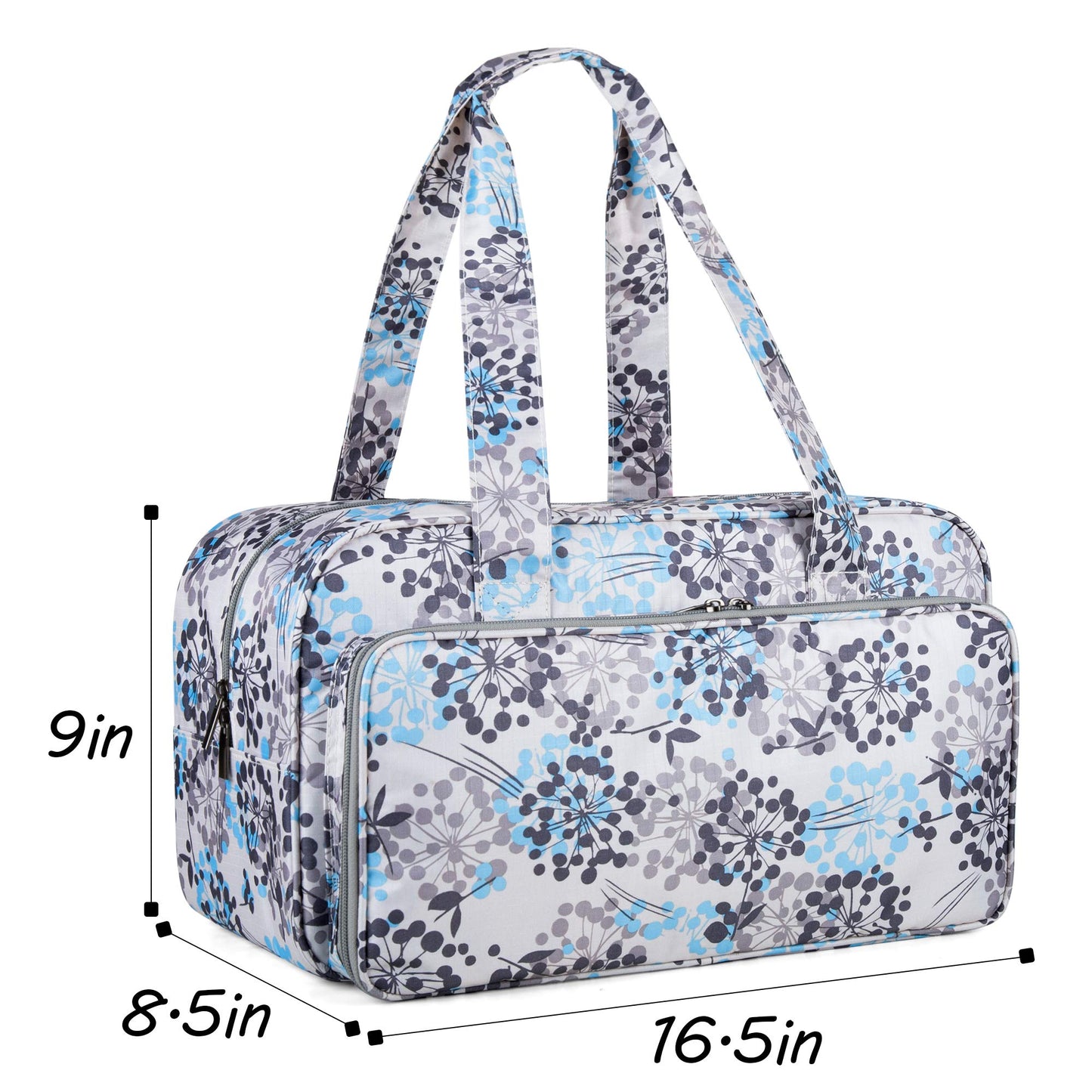 Yarn Storage Bag, Knitting Tote Bag For Crochet Hooks, Knitting Project and Accessories, Ideal for Crochet Beginners and Knitting Lovers, Bag Only, Dandelion