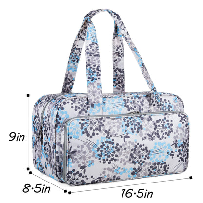 Yarn Storage Bag, Knitting Tote Bag For Crochet Hooks, Knitting Project and Accessories, Ideal for Crochet Beginners and Knitting Lovers, Bag Only, Dandelion