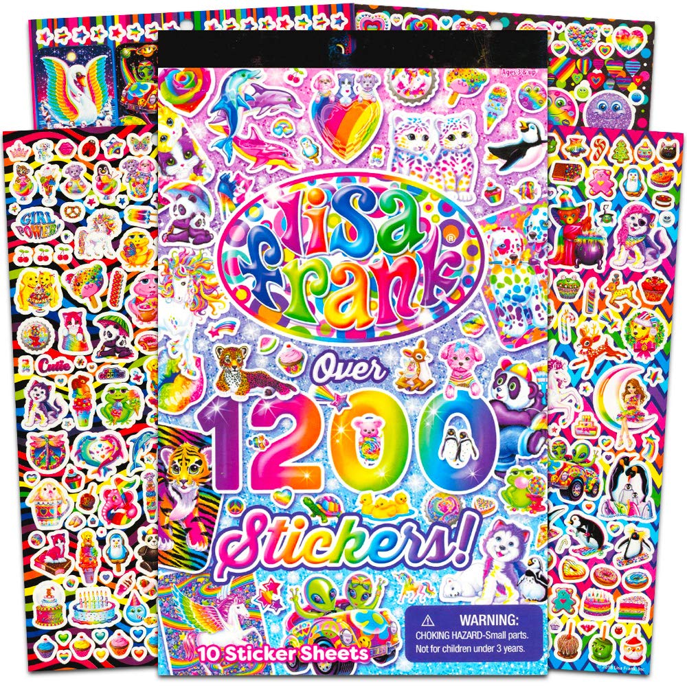 1200 Stickers Tablet Book 10 Pages of Collectible Stickers Crafts Scrapbooking