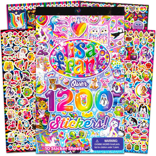 1200 Stickers Tablet Book 10 Pages of Collectible Stickers Crafts Scrapbooking