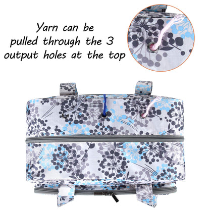 Yarn Storage Bag, Knitting Tote Bag For Crochet Hooks, Knitting Project and Accessories, Ideal for Crochet Beginners and Knitting Lovers, Bag Only, Dandelion
