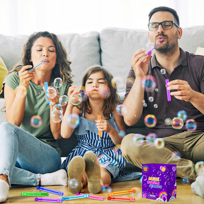 Party Goodie Bag Stuffer Fillers for Kids, 32 Pack Mini Bubble Wand Toys Gifts for Toddlers, Small Pinata Birthday Camping Wedding Party Favors Supplies, Classroom School Stuff Prizes Treats Non Candy