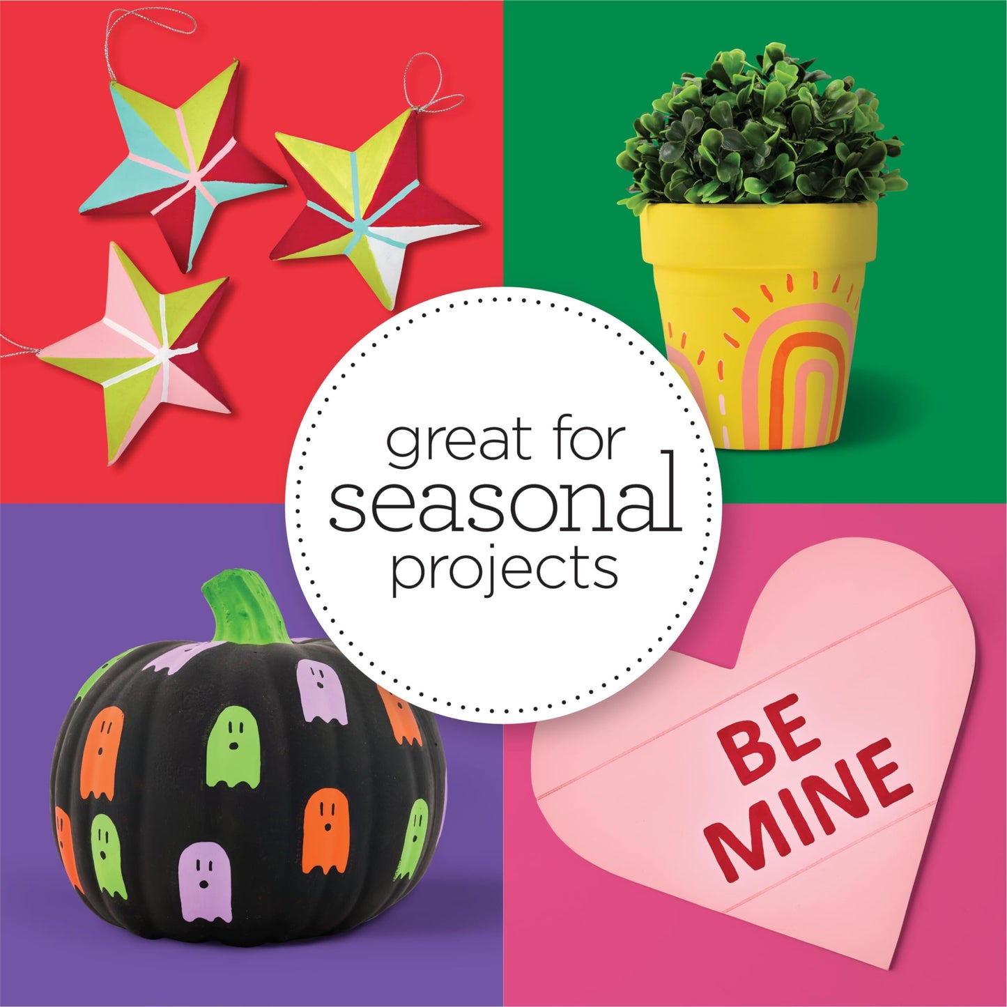 Vibrant Spectrum Collection Acrylic Craft Paint, PROMOABIII, 2 fl oz each, 16 assorted matte colors, 16 count