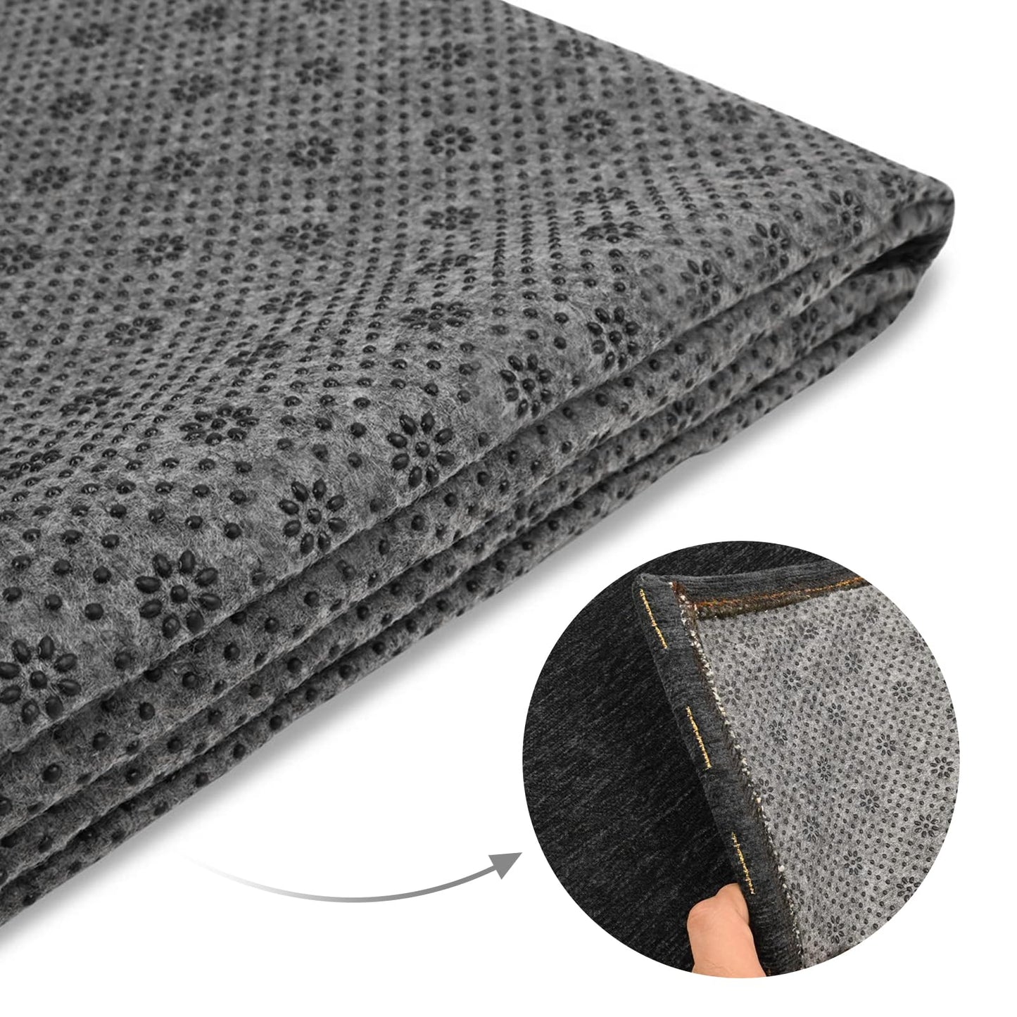 71"x40" Non-Slip Rug Backing Felt Cloth and 59"x40" Primary Tufting Cloth with Marked Lines, Tufting Yarn Fabric Frame for Carpet, Large Monks Kit for Cut Pile