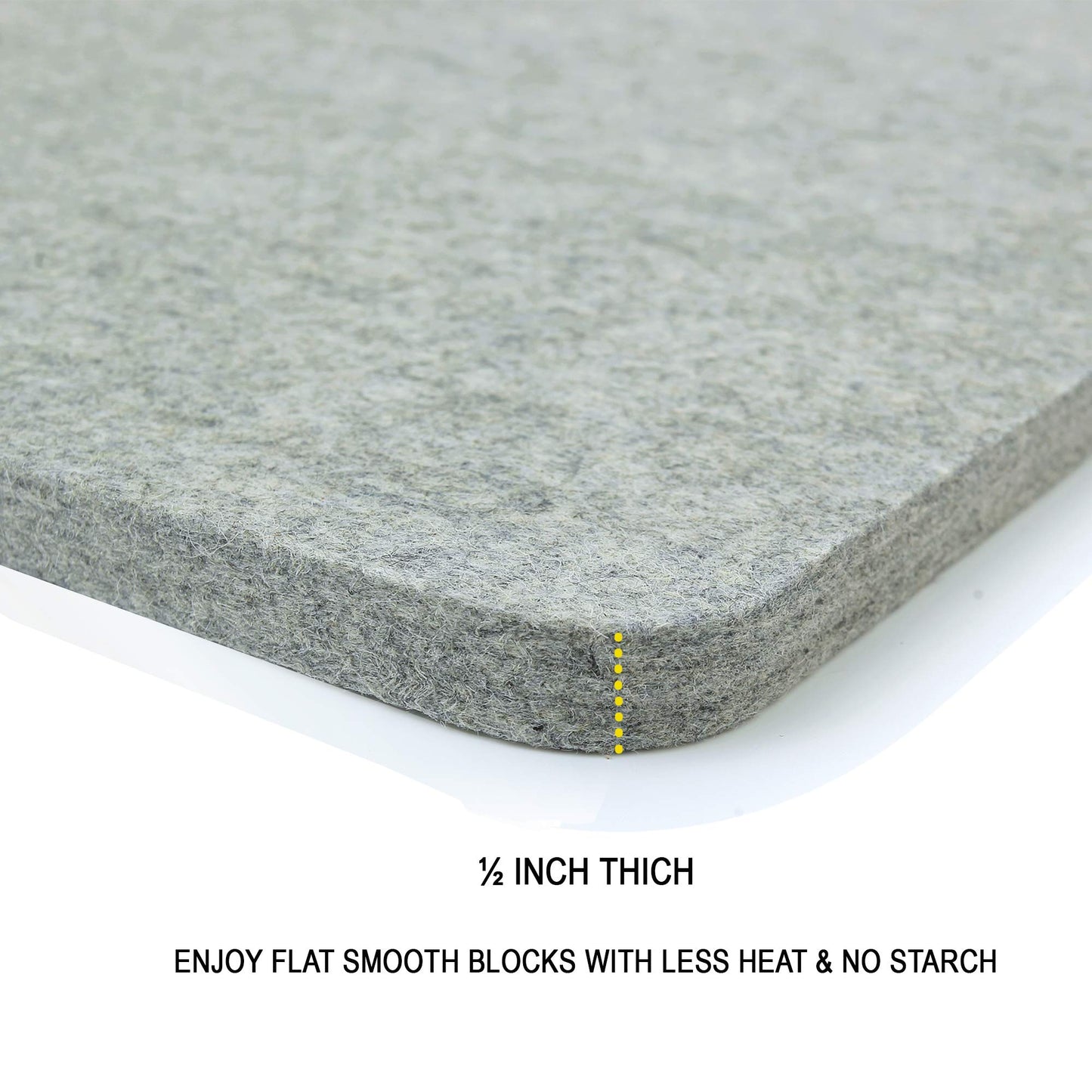 Wool Pressing Mat - 17" x 13.5" Quilting Ironing Pad - 100% New Zealand Felted Wool Iron Board for Quilters, Great for Quilting & Sewing Projects by Savina