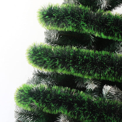 32.8 Ft Christmas Tinsel Garland,Dark Green Glittering Decoration for Xmas Tree Party Wedding Supplies