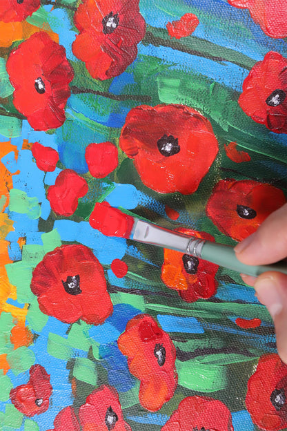 Acrylic Paint Set 24 Colours 36ml, Perfect for Canvas, Wood, Fabric, Leather, Cardboard, Paper, MDF and Crafts