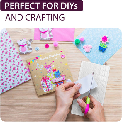 Large Clear Gel Dots Double Sided 500PCs - Self Adhesive Glue Sticky Dots Removable - Clear Gel Sticky Tack for Collectibles, Arts and Crafts, Figurines Home Decor - Double Sided Tape Dots