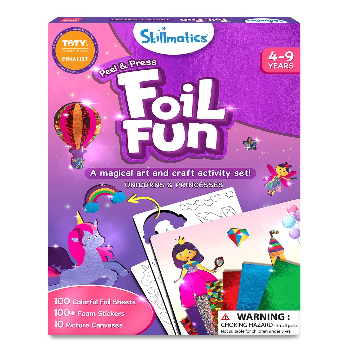 Foil Fun - Unicorns & Princesses, No Mess Art for Kids, Craft Kits & Supplies, DIY Creative Activity, Travel Toys, Gifts for Ages 4, 5, 6, 7, 8, 9