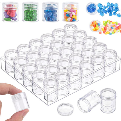 30 Grids Diamond Painting Storage Containers, Portable Bead Art Organizer Case with Lids for Crafts, Jewelry DIY