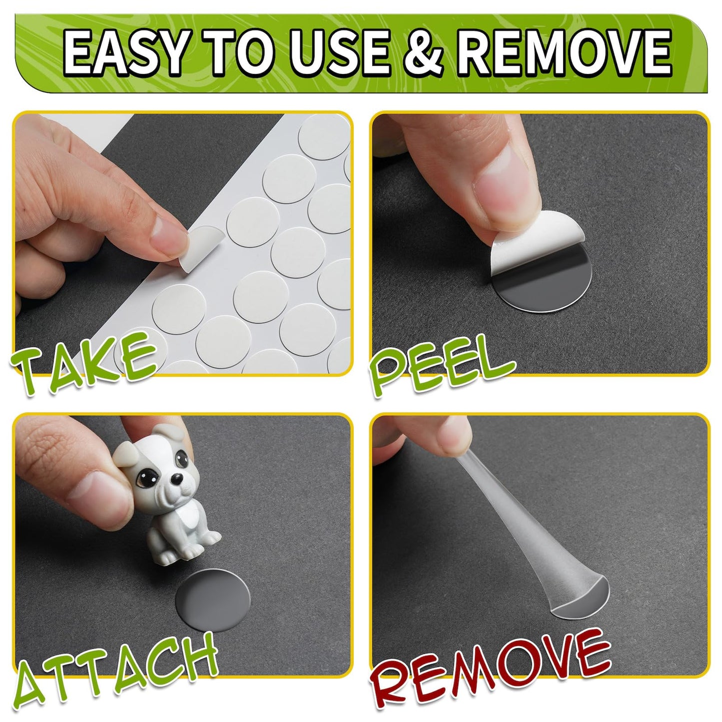 350Pcs Double Sided Adhesive Dots, 0.8" Clear Removable Sticky Adhesive Mounting Putty, Waterproof No Trace Dots Adhesive Putty for Poster Picture Festival Decoration Museum (20mm)