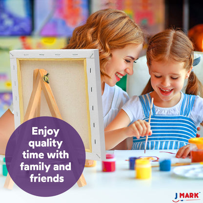 Painting Kit Includes Acrylic Paint Set, 8 x 10 in. Canvases, Brushes, Palette and More