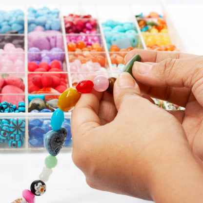 3 Pack Bead Storage Organizer Box with 36 Grids and Removable Dividers - Plastic Bead Box for Craft, Jewelry and Earrings