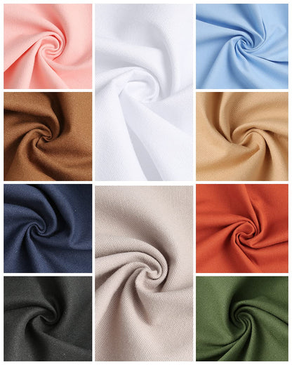 10 Pieces Embroidery Fabric, Including 10 Colors Embroidery Cotton Fabric, 5 Colors Water-Soluble Pens, 7.9 by 7.9 Inch