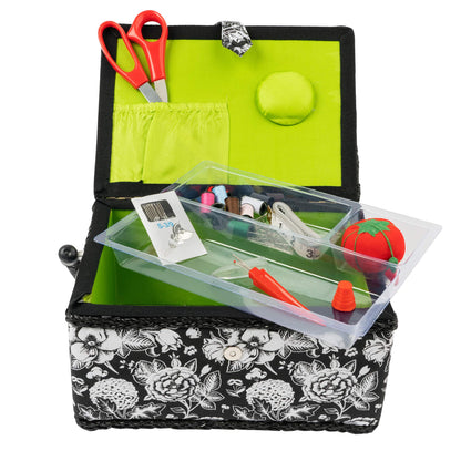 07232 Sewing Basket with Sewing Kit Accessories