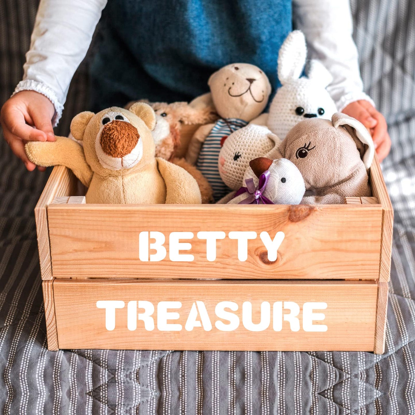 6 Inch Letter and Number Stencils, 36 Pcs Reusable Plastic Alphabet Spray Paint Stencils for Painting on Wood, Wall, Fabric, Rock, Chalkboard, Door Porch, Signage, DIY Craft Decoration