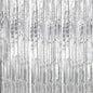 3 Pack Foil Fringe Backdrop - Silver Shiny Tinsel Curtains for Party Decoration/Photo Booth Props - 3.3x8.2 FT Metallic Foil Backdrop for Birthday, Wedding, Graduation, Christmas.