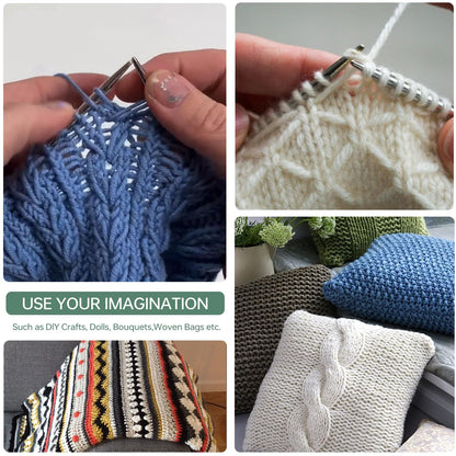 11 American Standard - Circular Knitting Needles - Knitting Needles - Designed for Knitting Enthusiasts, Beginners, and Arthritis sufferers. (Silver, 40 inches (100cm))