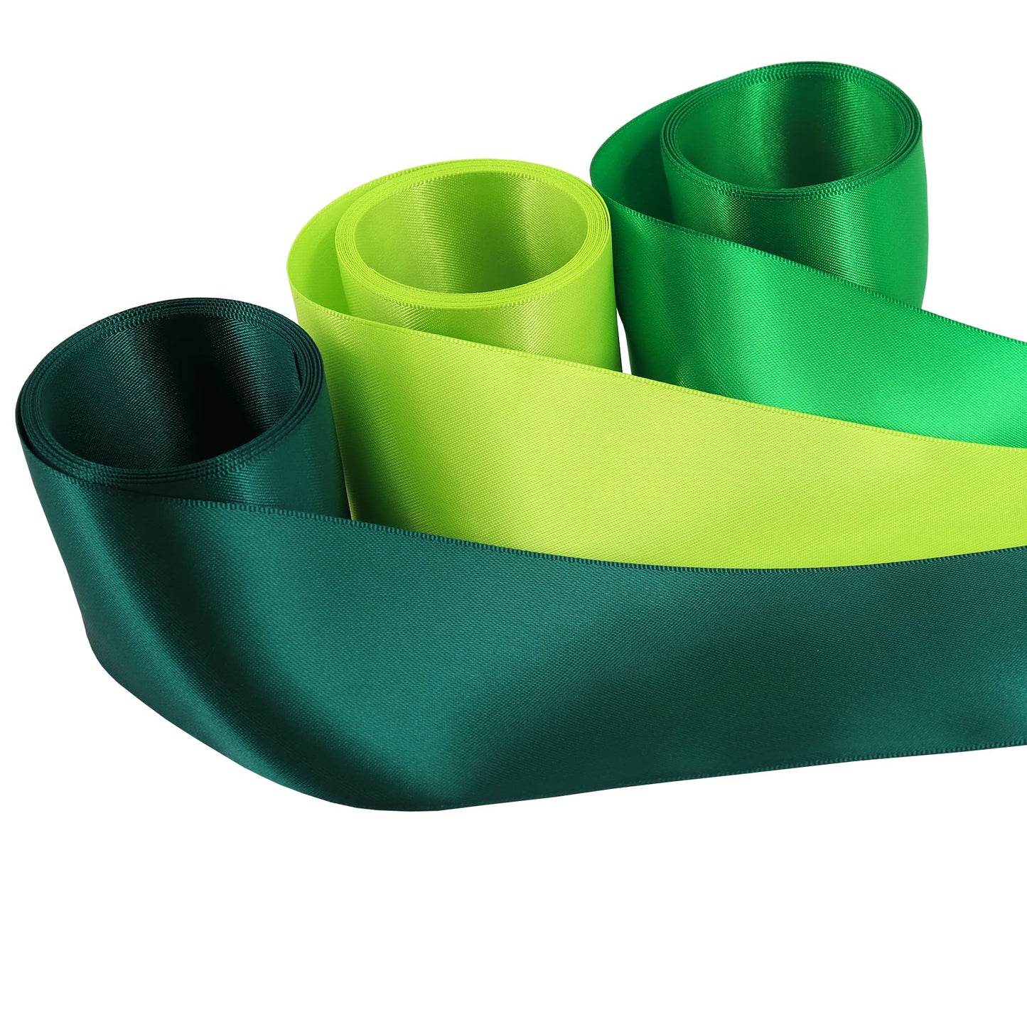 Double Face Satin Ribbon - 1-1/2" Solid Color Assortment, 40 Yards Per Package - Gift Wrapping & Crafts