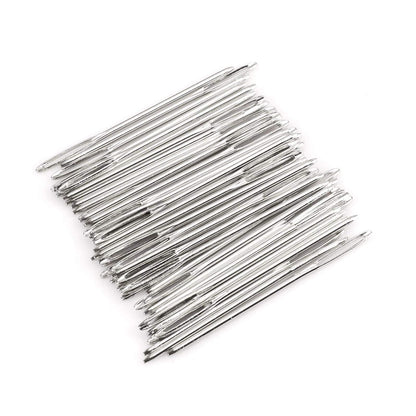 50pcs Big Eye Needles Blunt White 7cm Long Large Hole NOT Sharp Sewing Kniting Embroidery Tool Hand DIY Needlework Plus