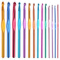 14 pcs Multicolor Aluminum Crochet Hooks Knitting Needles Craft Yarn 2-10mm …