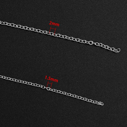36 Feet Silver Stainless Steel Link Cable Chain with 20 Lobster Clasps and 30 Jump Rings for Men Women Jewelry Chain DIY Making, 2.0mm