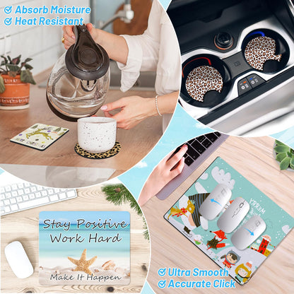 128-Piece Sublimation Blank Products Starter Kit - Perfect for Personalized Printing DIY Crafts, Custom Gifts for Easter, Mother's Day, Children's Day, and Home Decor