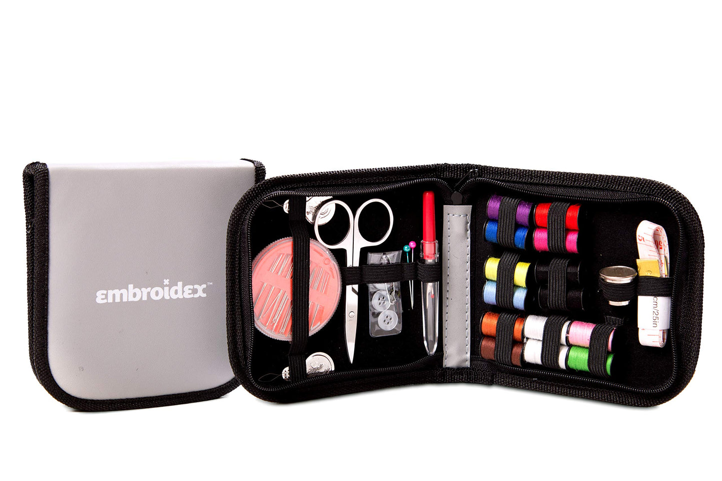 Sewing Kit - Home, Travel & Emergencies - Quality Notions, Scissor & Thread - Great Gift