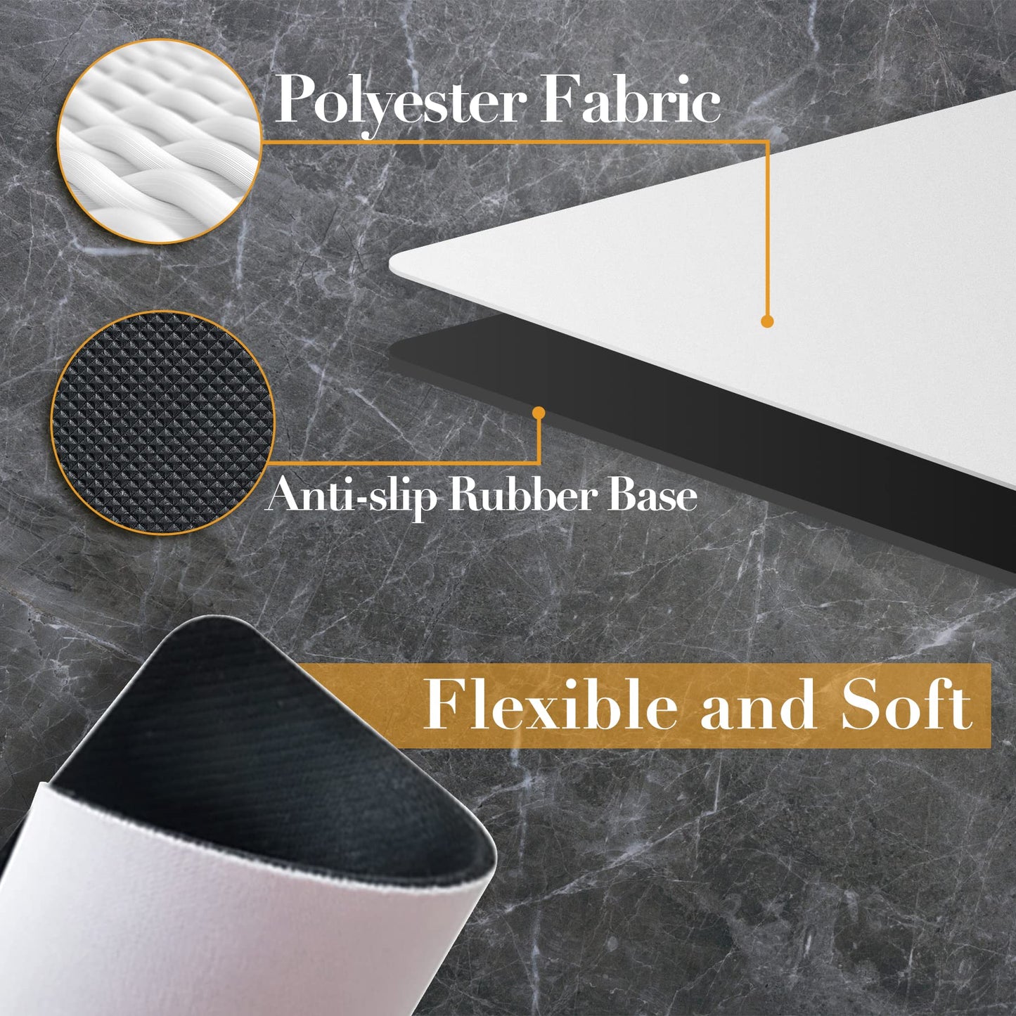 Sublimation Mouse Pad Blank Rectangular Blanks 3mm Thick for Transfer Heat Press Printing Crafts 9.4x7.9x0.12 Inches White 11pcs