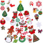 36pcs Christmas Iron on Patches Embroidered Sew Applique Repair Patch for Craft, Clothing, Decoration and DIY Christmas Gifts