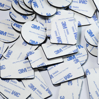 Double Sided Mounting Tape 60 Pcs Versatile Double Sided Adhesive Foam Mounting Tape Solution for Walls, Crafts, and More (Round, Square & Rectangle)