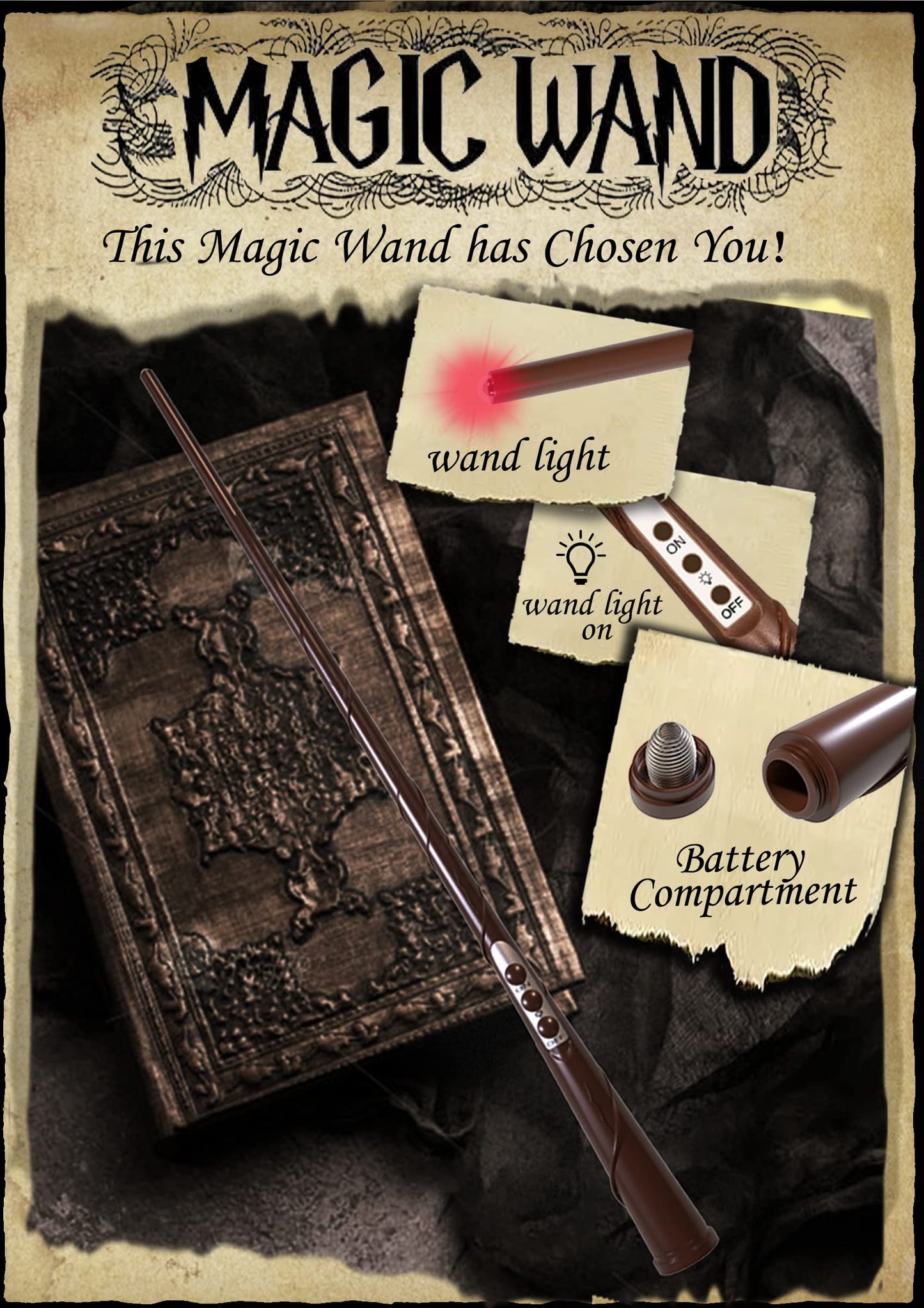 Floating Candles with Wand, 20 PCs Magic Hanging Candles, Flickering Warm Light Flameless Floating LED Candle with Wand Remote, Battery Operated Window Taper Candle Set for Theme Party Birthday Gift