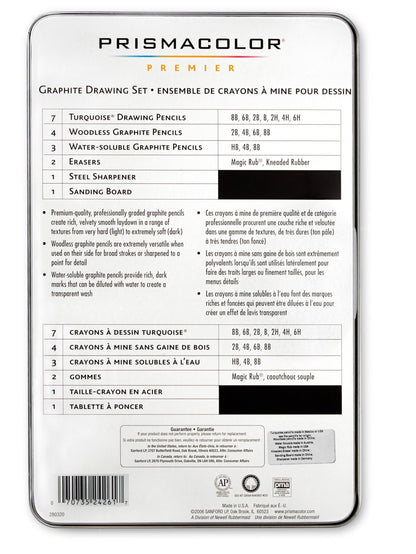 Graphite Drawing Pencils With Erasers & Sharpeners, Adult Coloring, 18-Piece Set