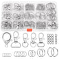 300PCS Keychain Making Kit, Keychain Craft Supplies Including Key Chain Clips, Lanyard Snap Hooks, Key Rings and Jump Rings for Key Chain Making, Purse Making, Lanyard Making