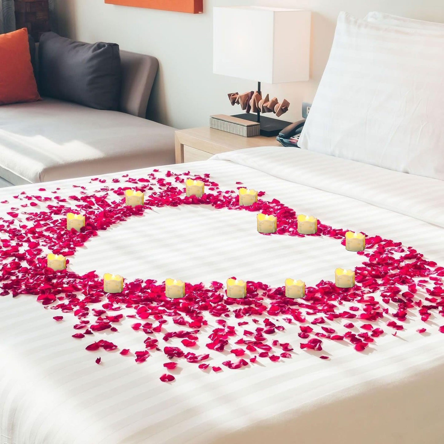 12 Pack Timer Tea Lights Candles Battery Operated, Flameless Flickering LED Timer Votive Tealight, Outdoor Flicker Electric Fake Candles Bulk for Christmas Halloween Pumpkin Light Decorations