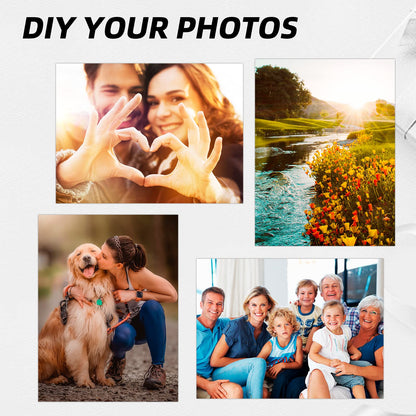 10 Pcs Sublimation Photo Blanks 8x10 Inch Metal Sign - Aluminum DIY Photo Sign Wall Frame Poster for Living Room Bedroom, White (Thickness 0.45mm)