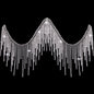 Rhinestone Fringe Rhinestone Fringe Belt Beaded Ribbon Diamond Tassel Chain for Jeans Clothing Accessories DIY Decoration
