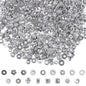 Metal Spacer Beads for Making Bracelet, Necklace, Jewelry Making and Findings Accessories, 900Pcs, Silver