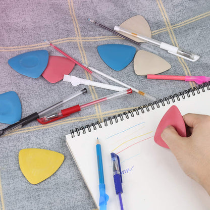 Tailors Chalk & Fabric Markers for Quilting - 10PCS Tailor's Chalk, 4PCS Heat Erasable Pens with 4 Refills, 3 PCS Sewing Fabric Pencils