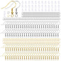 Hypoallergenic Earring Hooks, 600Pcs Earring Making Kit with Hypoallergenic Earring Hooks, Jump Rings and Clear Rubber Earring Backs for DIY Jewelry Making (Silver and Gold)