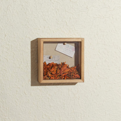Shadow Box Frame 6x6 Shadow Box Display Case with Linen Back of Awards Memorabilia Flower, Pictures, Keepsakes、Bouquet、Medals and More Photos Memory Box